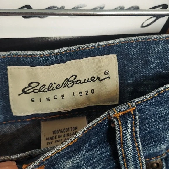 Eddie Bauer High Rise Cropped Jeans - Picture 2 of 4